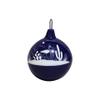 Set Of Three Polychrome Clay Christmas Spheres view 3