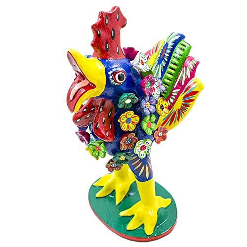 Betus Clay Medium-sized Rooster Figure Handpainted