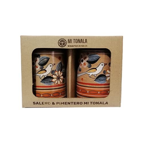 Burnish Clay Salt and Pepper Shakers MI TONALA