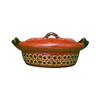 Set of Roaster With Small Casserole Made of Clay view 2