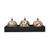 Set Of Six Spheres Made Of Burnished Clay view 1