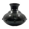 Black Pottery Medium-sized Vase Sgraffito Design view 1