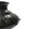 Black Pottery Medium-sized Vase Sgraffito Design view 4