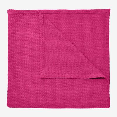 BrylaneHome BH Studio Cotton Blanket - King, Berry
