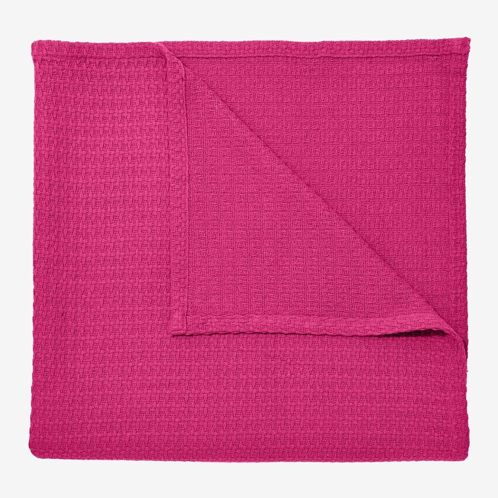 BrylaneHome BH Studio Cotton Blanket - King, Berry
