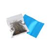 100PCS Resealable Zip Lock Bag Smell Proof Food Storage Metallic Foil Airtight Packaging Mylar Bags Front Clear Plastic Foil Pouch Flat Heat Seal Lock (Black,3x3.9 Inch) view 3