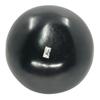 Black Pottery Flat Rounded Vase Sgraffito Design view 2