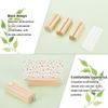 OLYCRAFT 20PCS Wood Place Card Holders Wood Name Card Holder Table Number Stands for Wedding Party Events Decoration Double Side Display Mini Blackboard - 13g/pc view 4