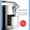 MNSSRN 304 Stainless Steel Edible Oil Barrel Thickened Sealed Barrel, Food Storage Box Airtight Tank Household Kitchen Peanut Oil Barrel Milk Barrel 50 Kg Wine Barrel,100L view 3