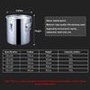 MNSSRN 304 Stainless Steel Airtight Barrel, Oil Barrel, Milk Barrel, Sealed Food Storage Tank, Metal Can Be Used As Fermenting Wine Barrel/Food Barrel/Tea Barrel/Rice Barrel,13L view 2