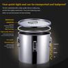 MNSSRN 304 Stainless Steel Airtight Barrel, Oil Barrel, Milk Barrel, Sealed Food Storage Tank, Metal Can Be Used As Fermenting Wine Barrel/Food Barrel/Tea Barrel/Rice Barrel,13L view 3