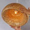 CSSYKV Eco-Friendly Chandelier, Bamboo Woven Lampshade, Warm Lighting, Japanese Style Lamps and Lanterns for Dining Table, Balcony, Bedroom, Decorative Lighting, Chandelier E27 view 4