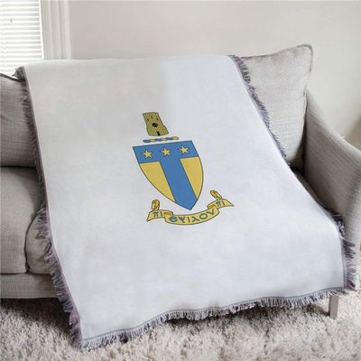 Alpha Tau Omega ATO Full Color Crest Afghan Blanket Throw