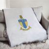 Alpha Tau Omega ATO Full Color Crest Afghan Blanket Throw view 1