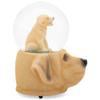 Elanze Designs Yellow Labrador Retriever Dog Best Friend Puppy Canine Lovable Family Playful Classic 100MM Musical Glitter Snow Globe Plays Tune Born Free view 2