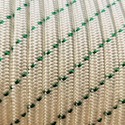 MarineNow Double Braid Polyester Low Stretch Sailing Rope Choose Size/Length/Color (8 mm (5/16"), 100 ft, Green Fleck)