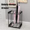 Umbrella Rack Hua Metal Black Umbrella Stand Can Hold 30 Umbrellas in Large Capacity, for Business Hotel Bank, with Stainless Steel Drip Tray, 48x35x62cm view 4