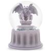 Elanze Designs Gargoyle Winged Gothic Perching Crouching Waterspout Cathedral Castle Roof Medieval Architecture Stone Grey 100MM Musical Snow Globe Plays Tune Moonlight Sonata view 1