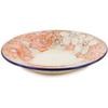 Polmedia Polish Pottery Pasta Bowl 9-inch UNIKAT - Peachy Keen Pattern Handmade in Boleslawiec Poland by Ceramika Artystyczna + Certificate of Authenticity view 2