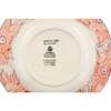 Polmedia Polish Pottery Pasta Bowl 9-inch UNIKAT - Peachy Keen Pattern Handmade in Boleslawiec Poland by Ceramika Artystyczna + Certificate of Authenticity view 4