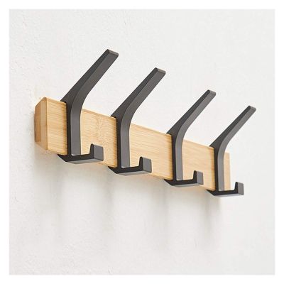 SHUTING2020 Wall Coat Rack Clothes Hooks Row Hook Wall Mounted Modern Coat Rack Clothes Hook Free Punch/Punch Dual-Purpose Hanger for Kitchen Bathrooms Doors Office Closet Wall Coat Hook (Size : A-1)