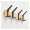 SHUTING2020 Wall Coat Rack Clothes Hooks Row Hook Wall Mounted Modern Coat Rack Clothes Hook Free Punch/Punch Dual-Purpose Hanger for Kitchen Bathrooms Doors Office Closet Wall Coat Hook (Size : A-1) view 1