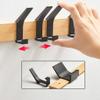 SHUTING2020 Wall Coat Rack Clothes Hooks Row Hook Wall Mounted Modern Coat Rack Clothes Hook Free Punch/Punch Dual-Purpose Hanger for Kitchen Bathrooms Doors Office Closet Wall Coat Hook (Size : A-1) view 3