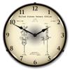 Railroad Train Crossing Signal 1935 Patent LED Wall Clock, Retro/Vintage, Lighted, 14 inch view 1
