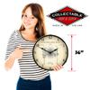 Railroad Train Crossing Signal 1935 Patent LED Wall Clock, Retro/Vintage, Lighted, 14 inch view 3
