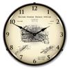 Earth Moving Bulldozer 1936 Patent LED Wall Clock, Retro/Vintage, Lighted, 14 inch view 1