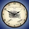Earth Moving Bulldozer 1936 Patent LED Wall Clock, Retro/Vintage, Lighted, 14 inch view 2
