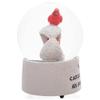 Elanze Designs Cardinal Bereavement Grief Loss When A Cardinal Appears an Angel is Near Cross Wings Bird Comfort Funeral 100MM Musical Glitter Snow Globe Plays Tune Amazing Grace view 2