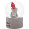 Elanze Designs Cardinal Bereavement Grief Loss When A Cardinal Appears an Angel is Near Cross Wings Bird Comfort Funeral 100MM Musical Glitter Snow Globe Plays Tune Amazing Grace view 4
