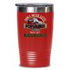 Pop Tumbler Don't Mess With Popsaurus Youll Get Jurasskicked Birthday Christmas Fathers Day Ideas for Grandpa From Grandchildren Funny 20 or 30oz Hot Cold Cup Coffee Mug for Men view 1