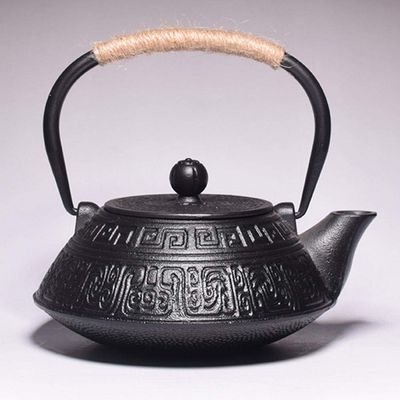 900ml Cast iron cherry blossoms tea kettle teapot tea accessories tea set house decor for friends family tea lovers-fugui
