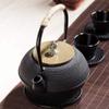 1200ml Handmade Tetsubin Cast iron kettle teapot with stainless steel infuser gas stove kettle black Japanese tea pot-Iron Cover800ML view 4