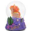 Elanze Designs Octopus Treasure Purple Chest Gold Coins Booty Pirate Loot Coral Anemone Seaweed Squid Ocean Water 100MM Musical Glitter Snow Globe Plays Tune by The Beautiful Sea view 2