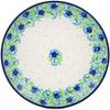 Polmedia Polish Pottery Dessert Plate UNIKAT - Springing Into Spring Pattern Handmade in Boleslawiec Poland by Ceramika Artystyczna + Certificate of Authenticity view 2