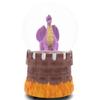 Elanze Designs Dragon Castle Purple Roaring Flames Tower Ramparts Lava Turret Medieval Battle Fantasy Knight Slaying 100MM Musical Glitter Snow Globe Plays Tune Fantasie Impromptu view 2
