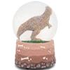 Elanze Designs T-Rex Tyrannosaurus Fossils Brown Paleontologist Bone Dig Skeleton Science STEM Footprints Museum 100MM Musical Glitter Dinosaur Snow Globe Plays Tune Born Free view 3