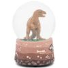 Elanze Designs T-Rex Tyrannosaurus Fossils Brown Paleontologist Bone Dig Skeleton Science STEM Footprints Museum 100MM Musical Glitter Dinosaur Snow Globe Plays Tune Born Free view 4