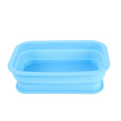 Lingland Rectangle Shape Style Scalable Silicone Storage Box for Vehicle and House(Orange) Car Storage Box Storage Box Storage Box (Color : Blue)