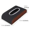 Lingland Universal Home Office Hotel Car Facial Tissue Box Case Holder Tissue Box Paper Napkin Bag (Not Include Napkin) (Black) Car Storage Box Storage Box Storage Box (Color : Black) view 2