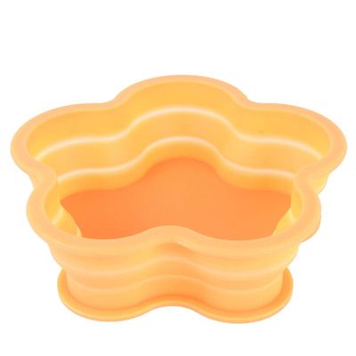 Lingland Flower Shape Style Scalable Silicone Storage Box for Vehicle and House(Black) Car Storage Box Storage Box Storage Box (Color : Orange)
