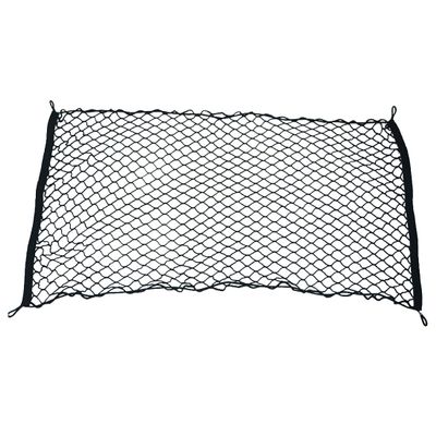 Lingland 4 Hook Vehicle Universal Fit Trunk Mesh Cargo Storage Organizer Car Van SUV Back Item Net Car Storage Box Storage Box Storage Box