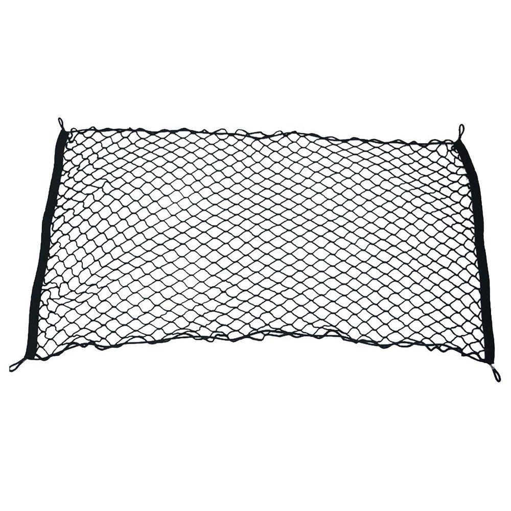 Lingland 4 Hook Vehicle Universal Fit Trunk Mesh Cargo Storage Organizer Car Van SUV Back Item Net Car Storage Box Storage Box Storage Box