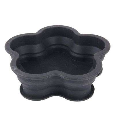 Lingland Flower Shape Style Scalable Silicone Storage Box for Vehicle and House(Black) Car Storage Box Storage Box Storage Box (Color : Black)