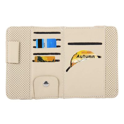 Lingland Auto Car Sun Visor Card CD Storage Holder Pouch Bag Car Storage Box Storage Box Storage Box (Color : Color4)