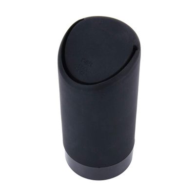 Lingland 3R Universal Portable Car Auto Rubber Mini Trash Rubbish Bin Storage Can(Black) Car Storage Box Storage Box Storage Box (Color : Black)