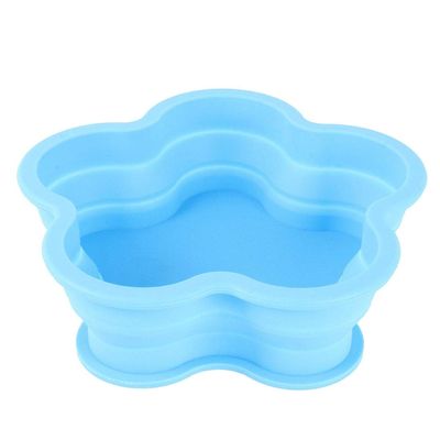 Lingland Flower Shape Style Scalable Silicone Storage Box for Vehicle and House(Black) Car Storage Box Storage Box Storage Box (Color : Blue)